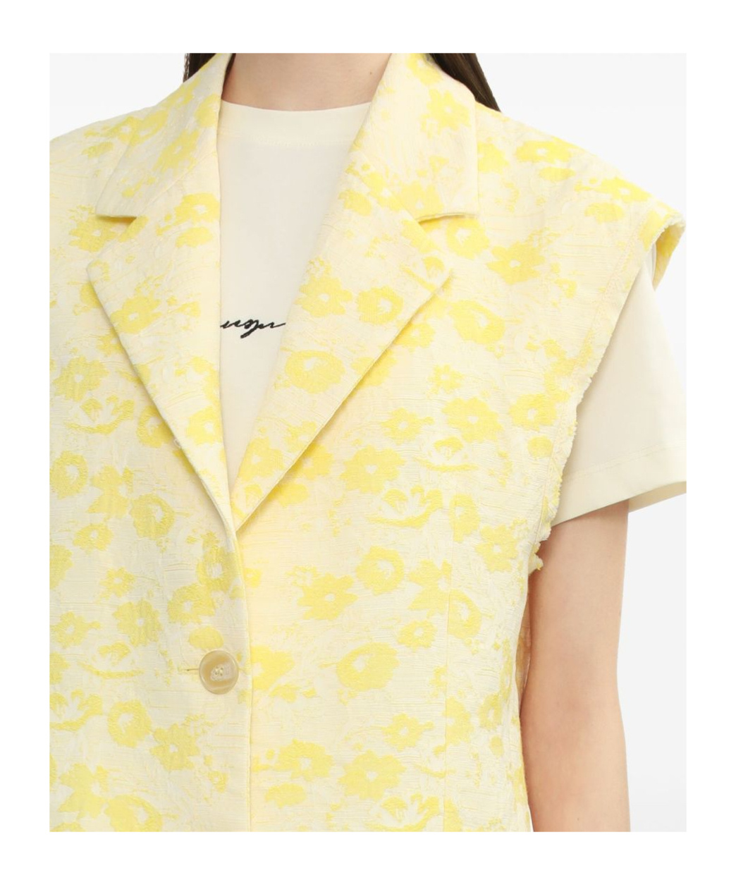 Msgm Floral Jacquard Vest