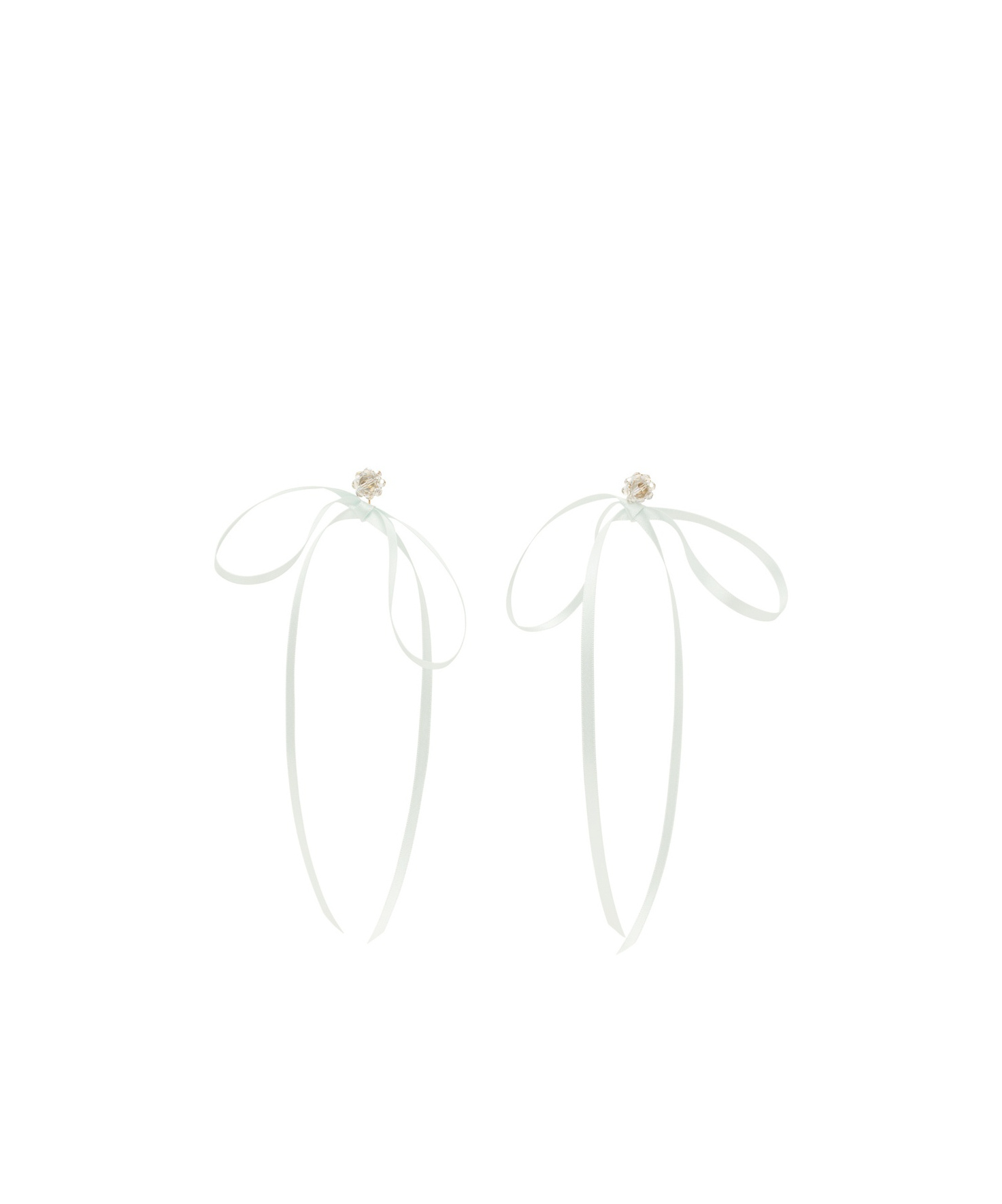 Simone Rocha Knot Earrings In White
