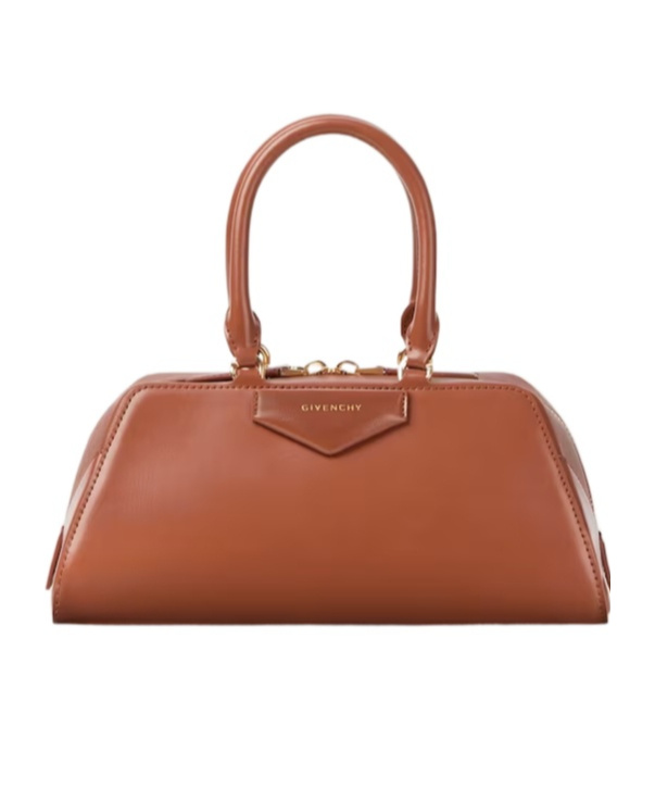 Givenchy Caramel Leather Small Antigona Handbag In Brown
