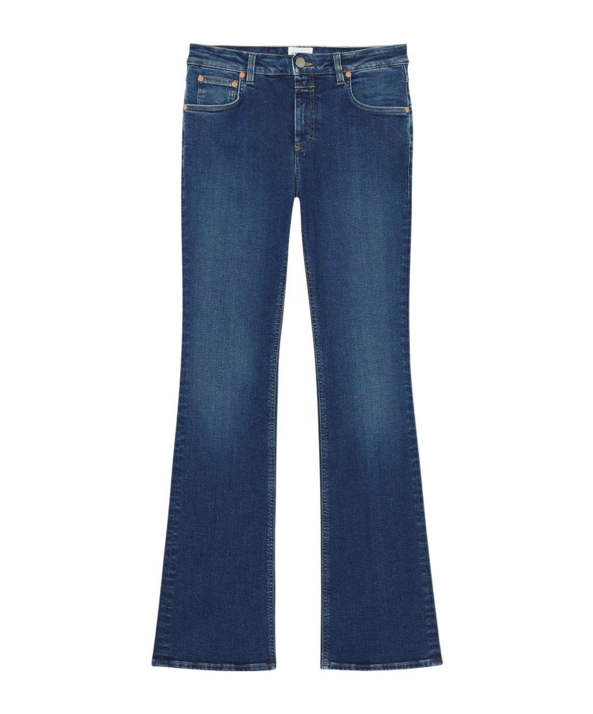Closed Faded Bell-bottom Jeans In Blue