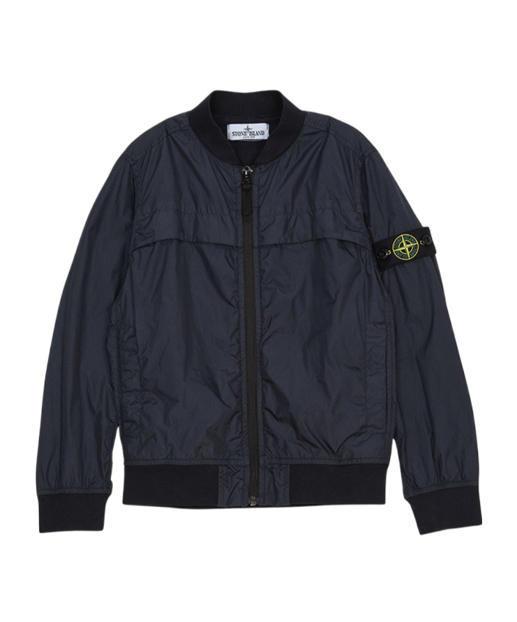 Stone Island Compass-badge Bomber Jacket In Blue