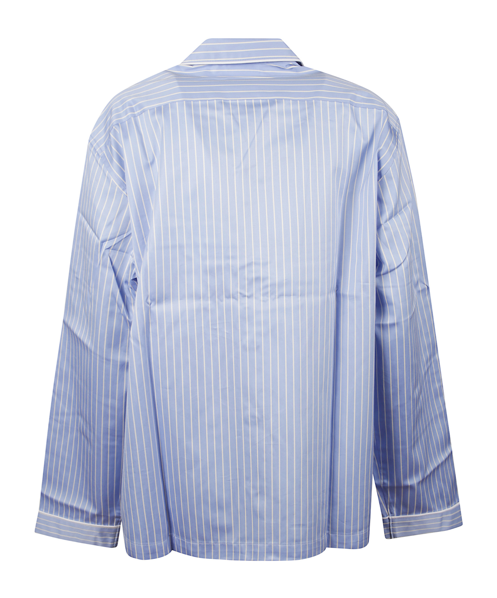 Tekla Sateen Pyjamas Shirt In Organic Cotton In Blue