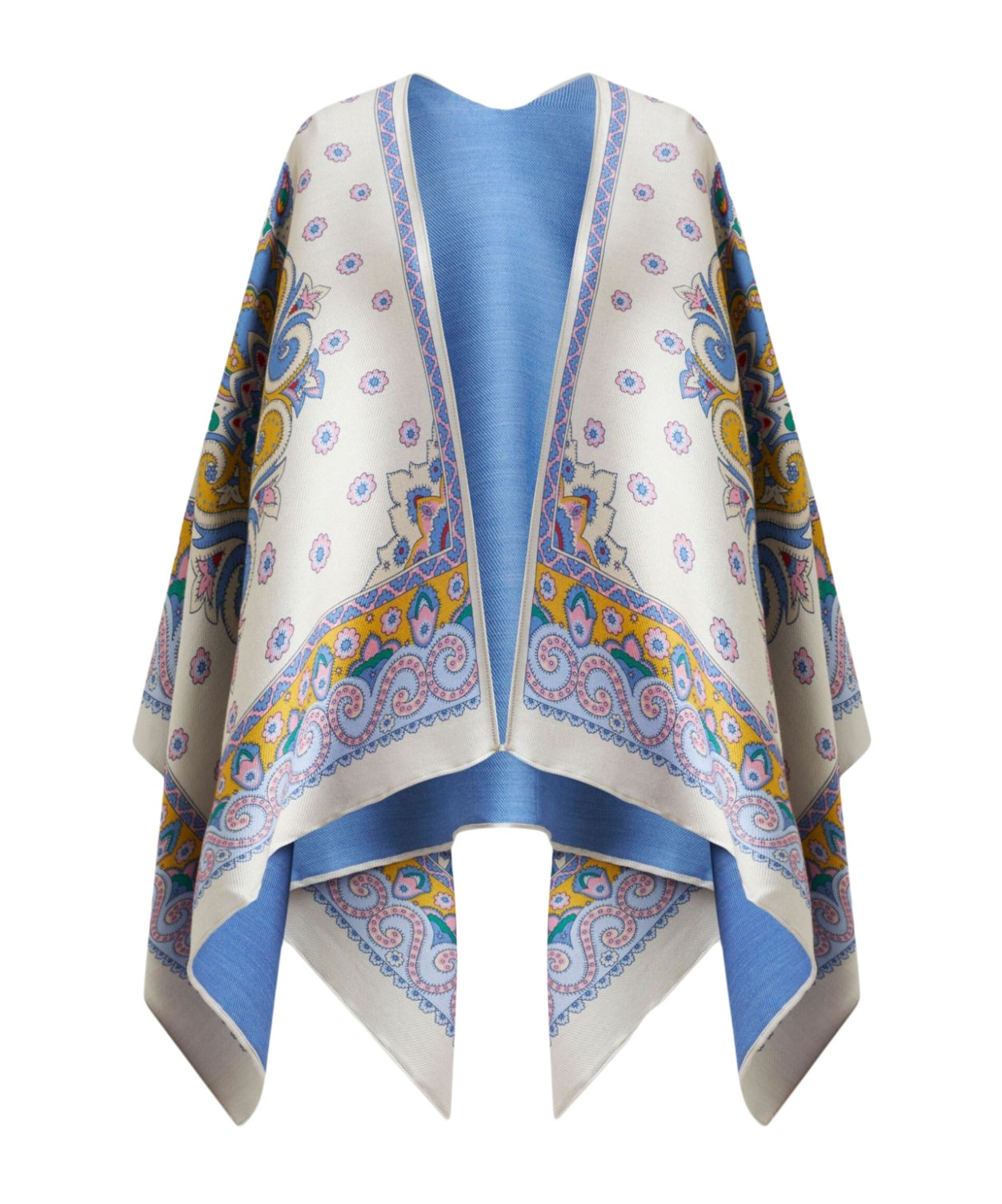 Etro Jacquard Pattern Shawl In Gray
