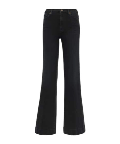 7 For All Mankind Modern Dojo Bootcut Jeans In Black