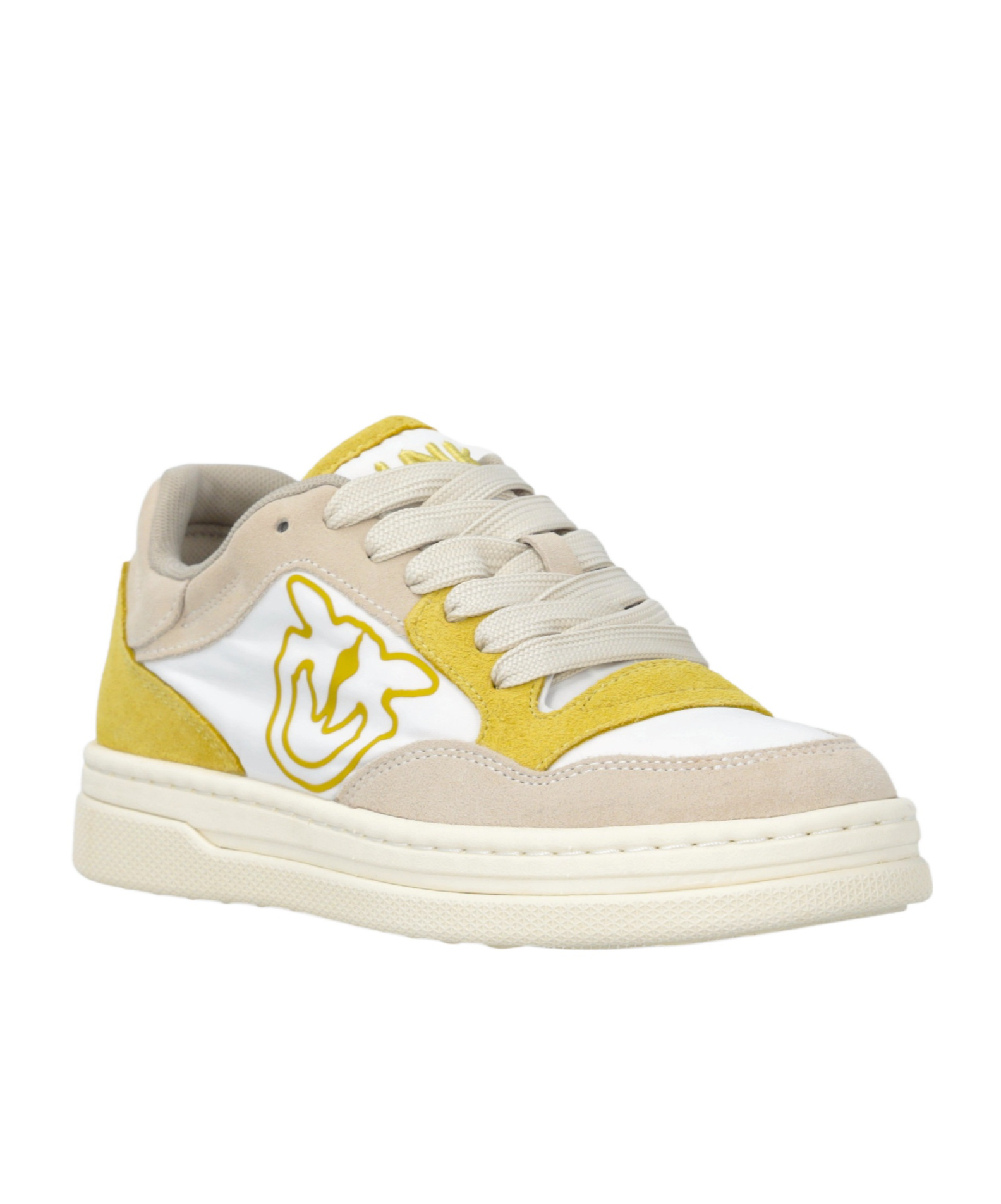Pinko Leather Sneakers In White