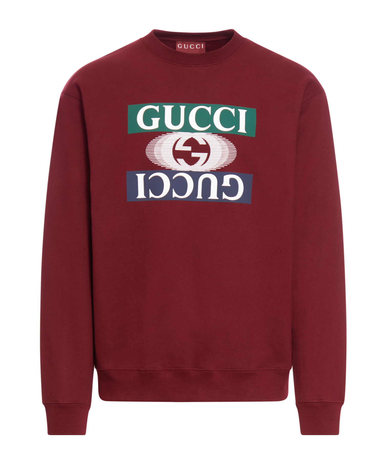 GUCCI GUCCI LOGO PRINTED CREWNECK SWEATSHIRT