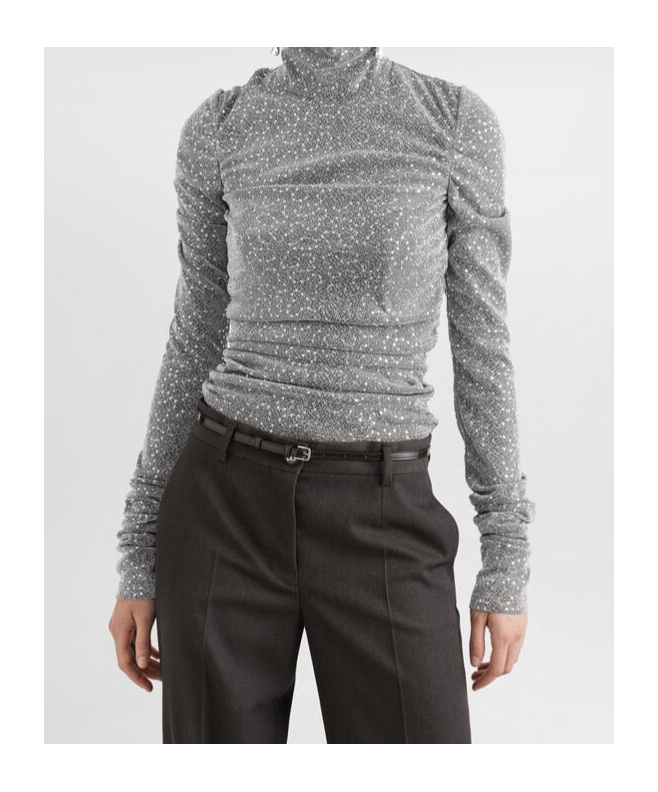 Dolce & Gabbana Sequinned Top In Gray