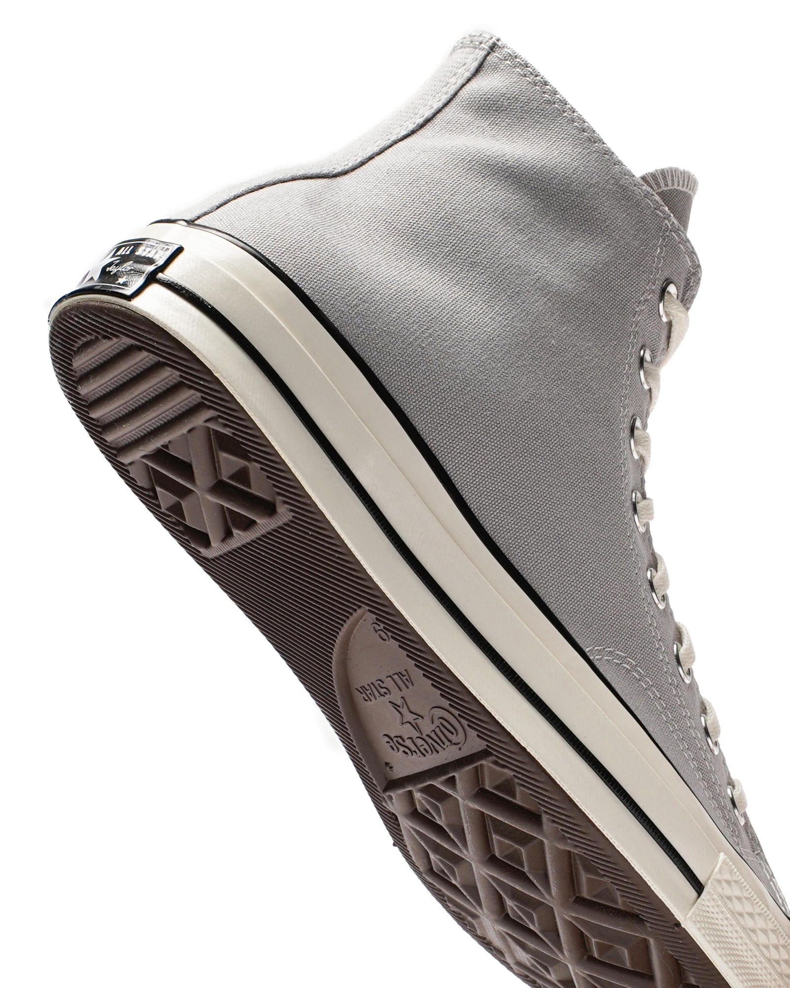 Converse Logo Affixed With High Upper Board Shoes In Gray