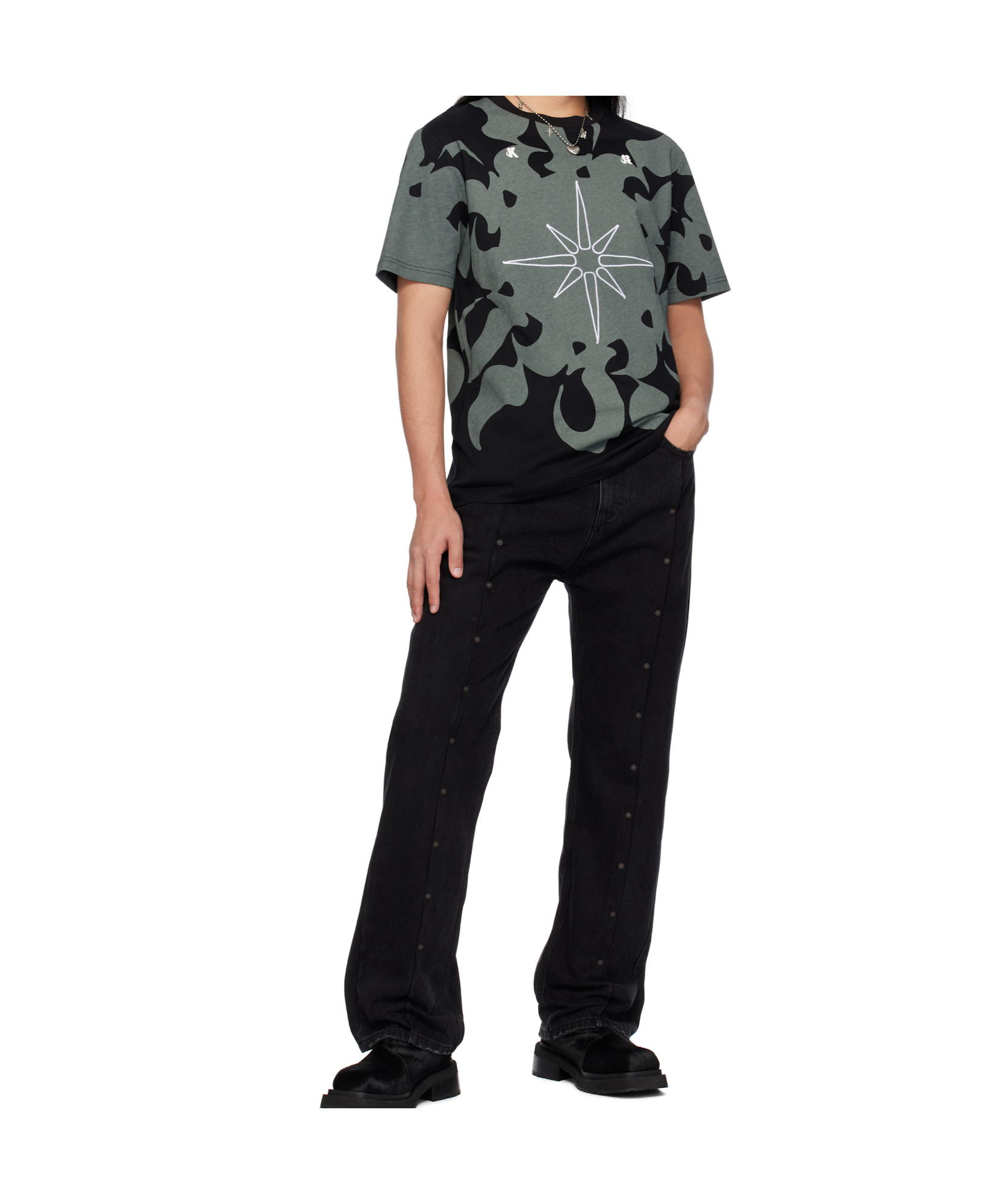 Kusikohc Belt-loop Jeans In Black