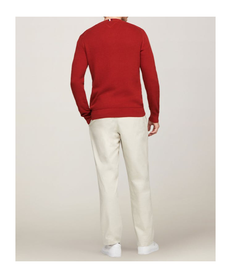 Tommy Hilfiger Long-sleeved Sweater In Red