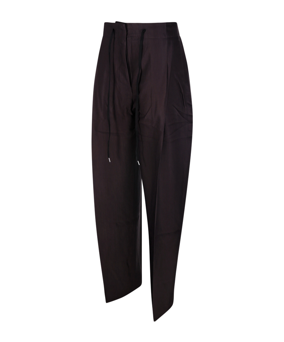 Studio Nicholson Drawstring Casual Pants In Black
