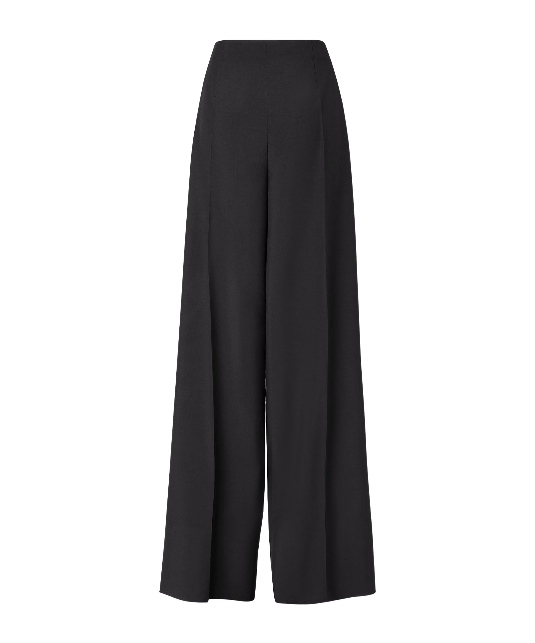 Fendi Black Wool And Mohair Pants In Black