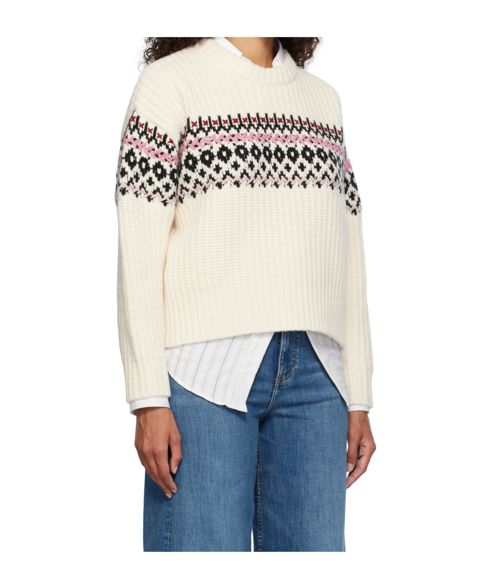 Rag & Bone Long-sleeved Sweater In White
