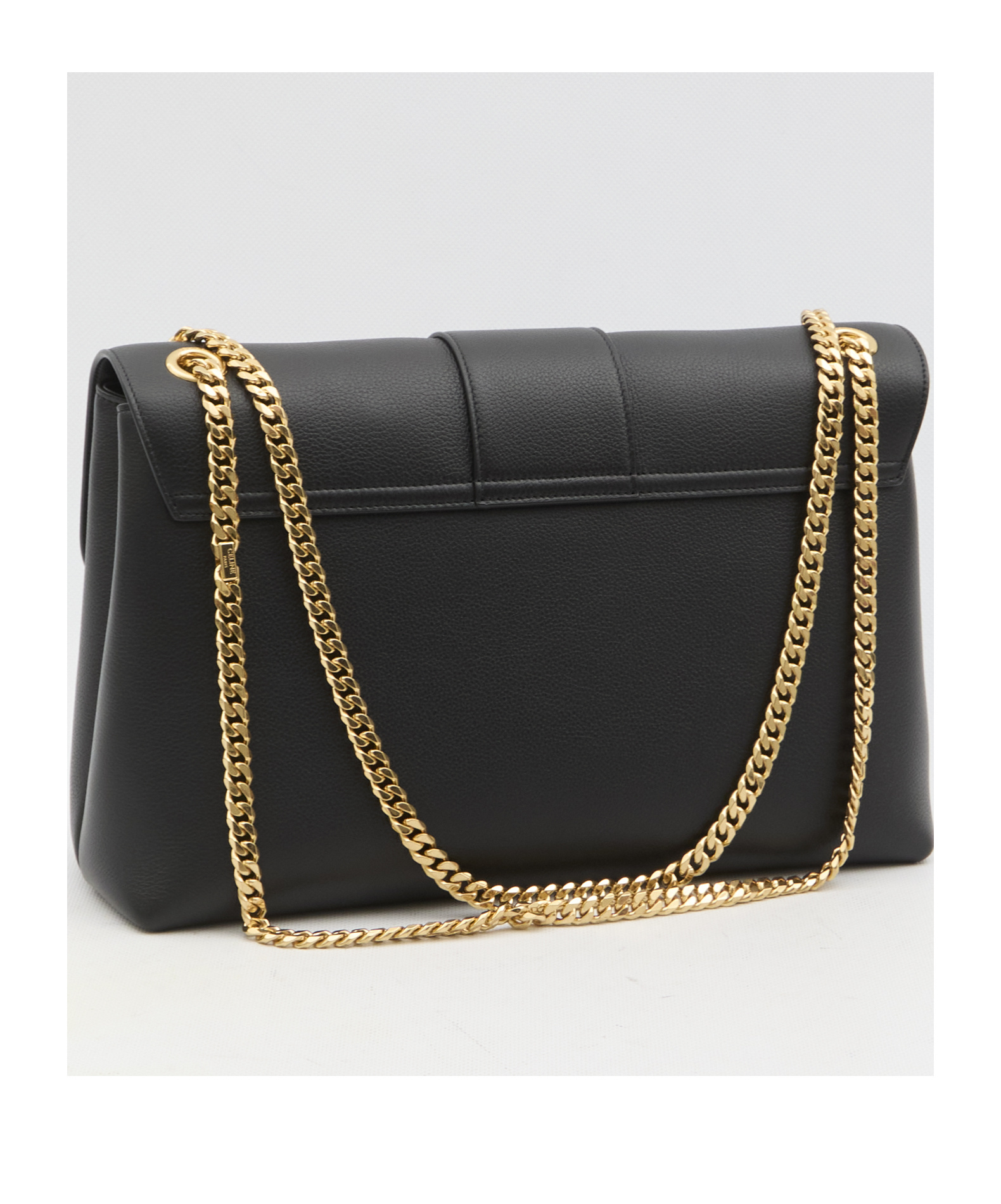 Celine Supple Calfskin Victoire Medium Crossbody Bag In Black