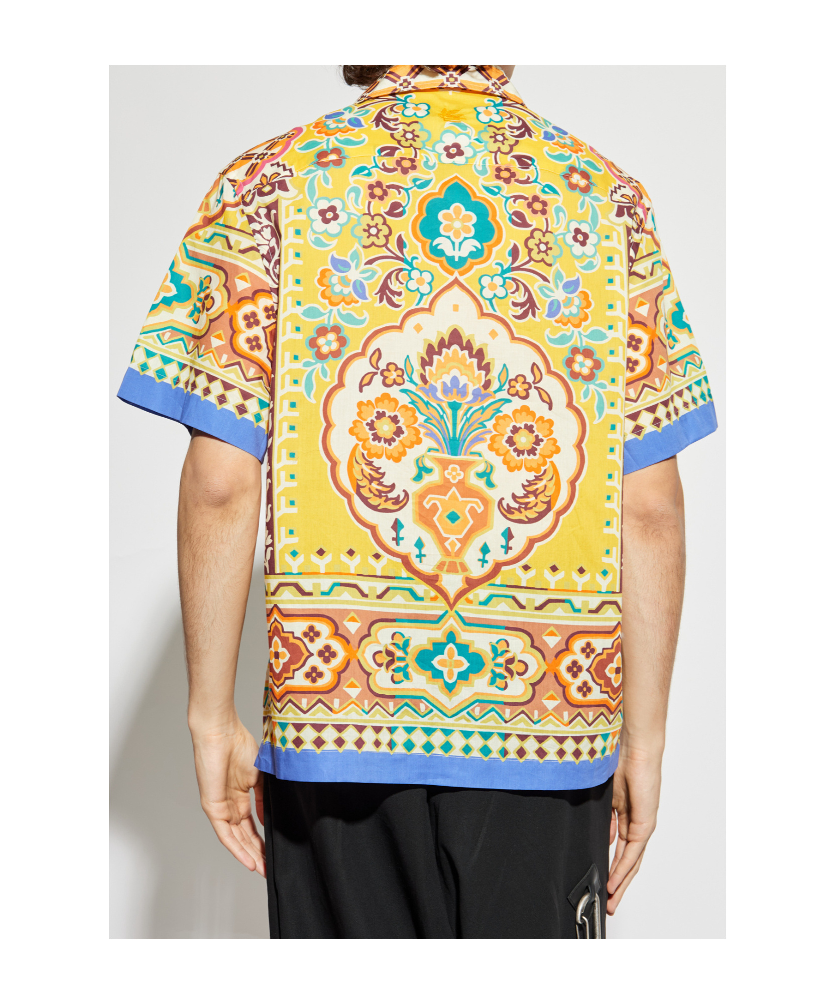 Etro Geometric-patterned Short-sleeve Shirt In Multi