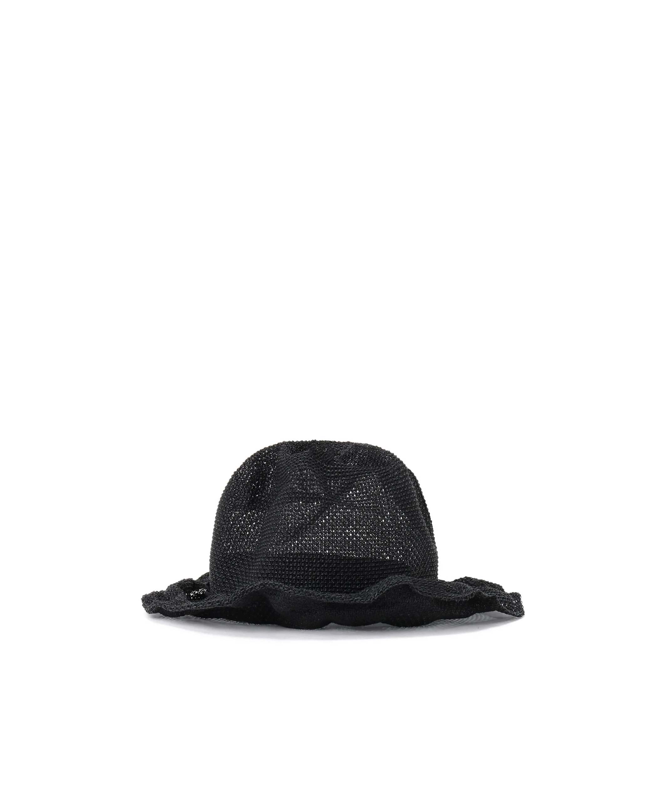 Yohji Yamamoto Pleated Hat In Black