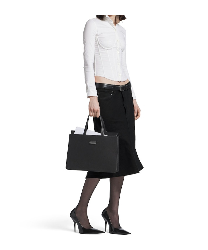 Balenciaga Women's Godet Midi Skirt In Black In Black