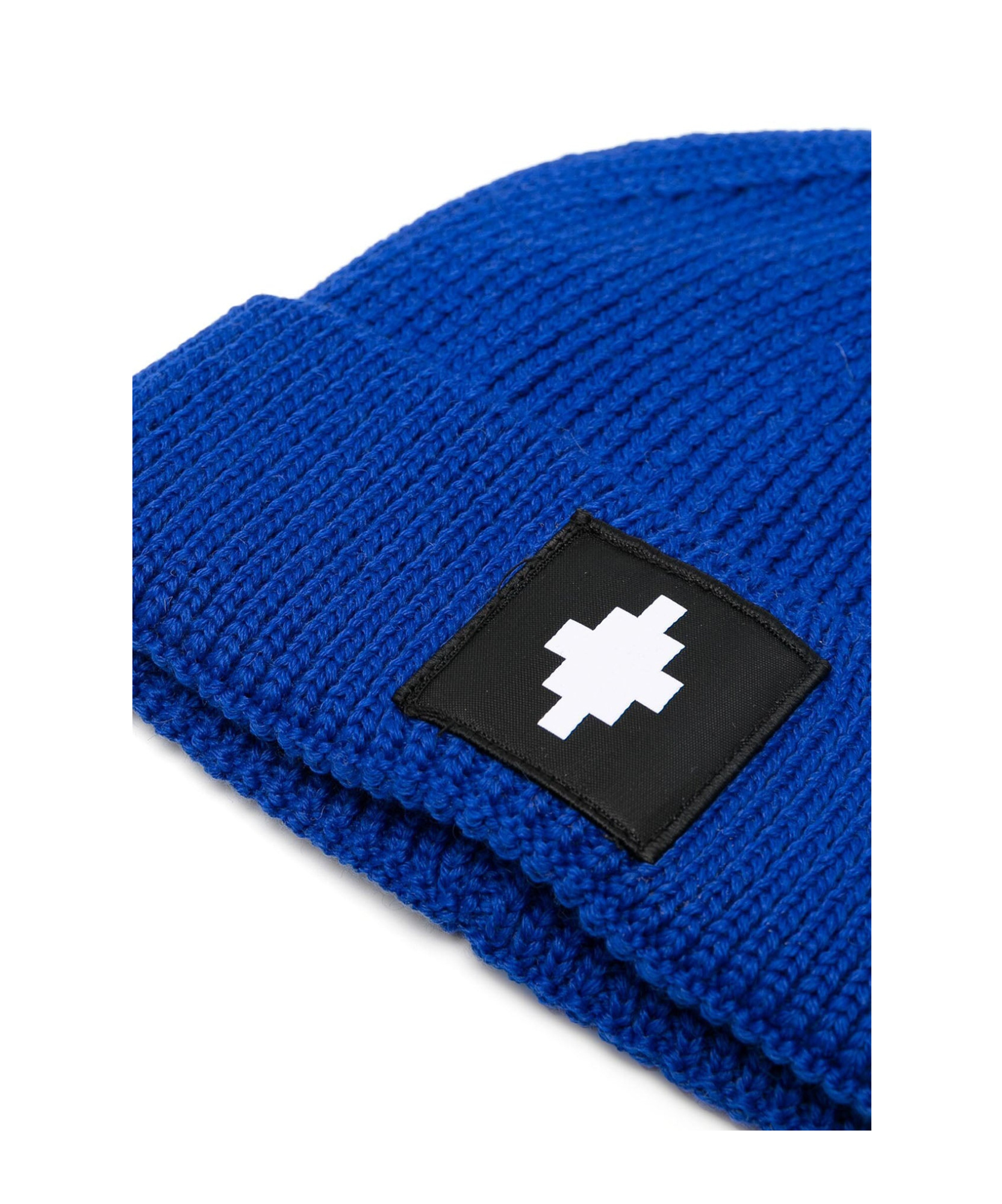 Marcelo Burlon County Of Milan Logo-patch Beanie In Blue