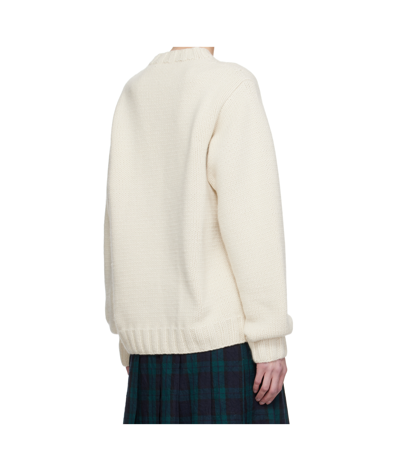 Ymc You Must Create Off-white Bluto Vixen Sweater In Cream-white