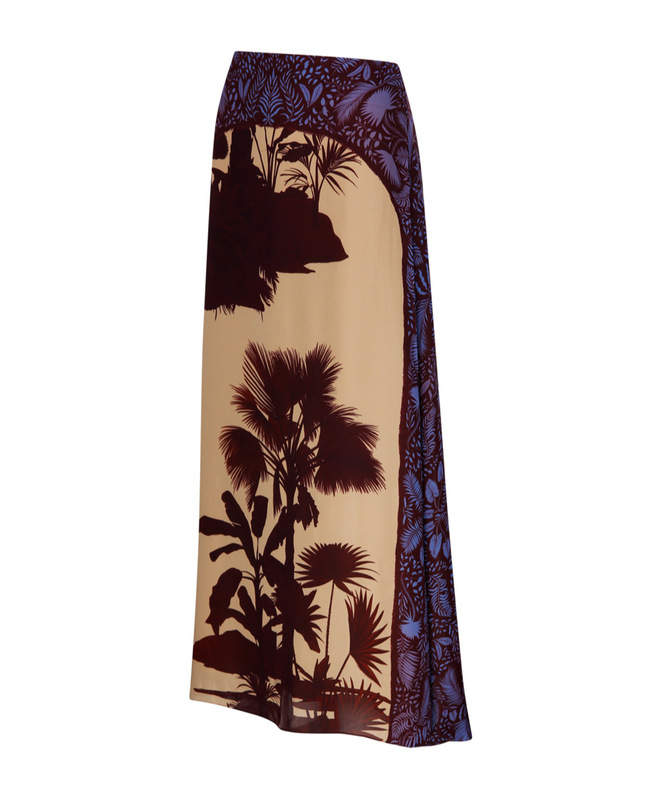 Shop Johanna Ortiz Nuevos Territorios Skirt In Brown