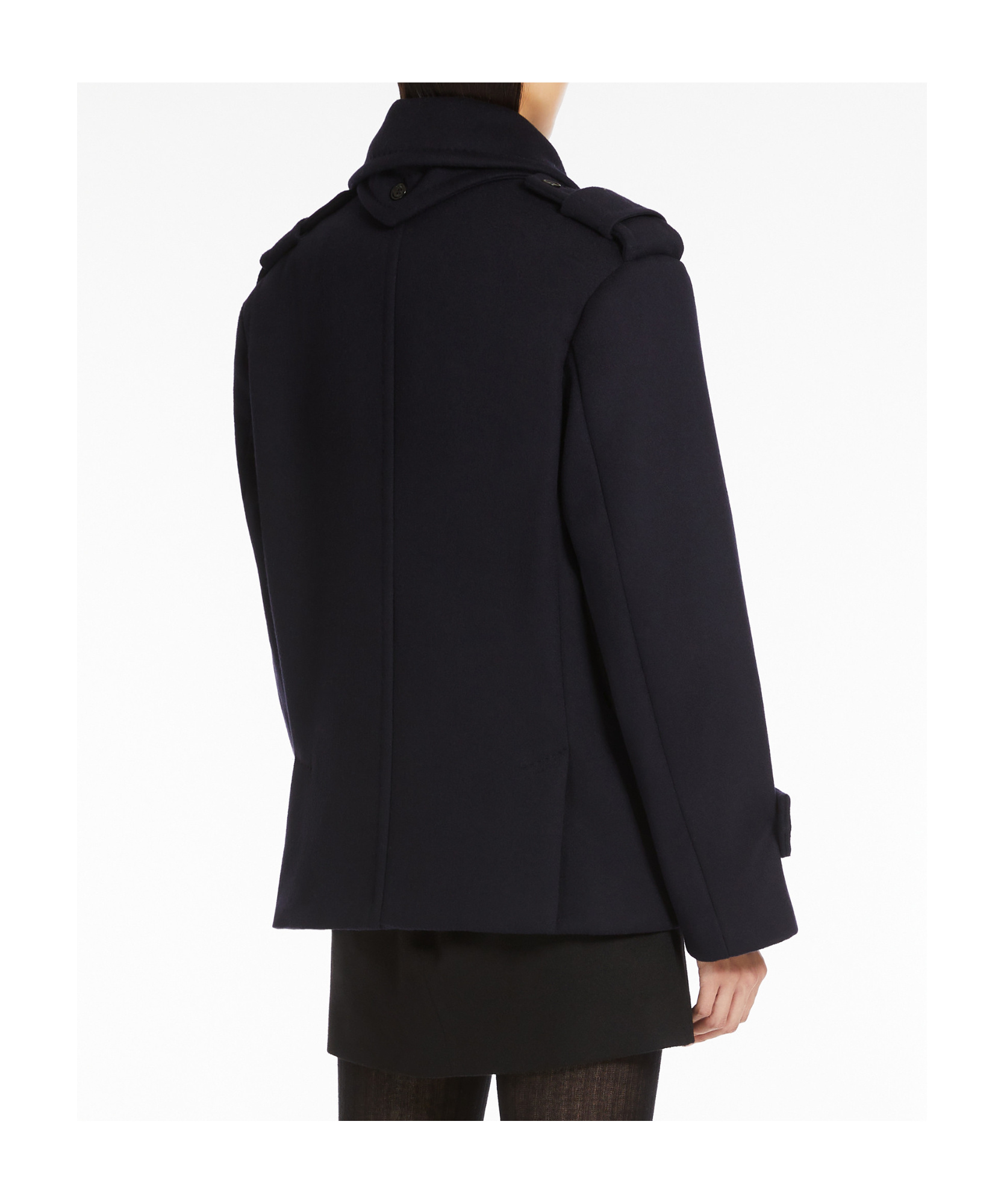 Max Mara Laveno Coat In Black