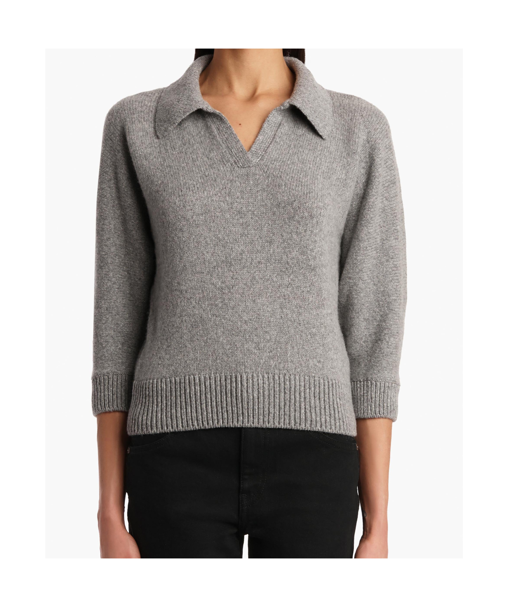 Khaite Polo-neck Cashmere Sweater