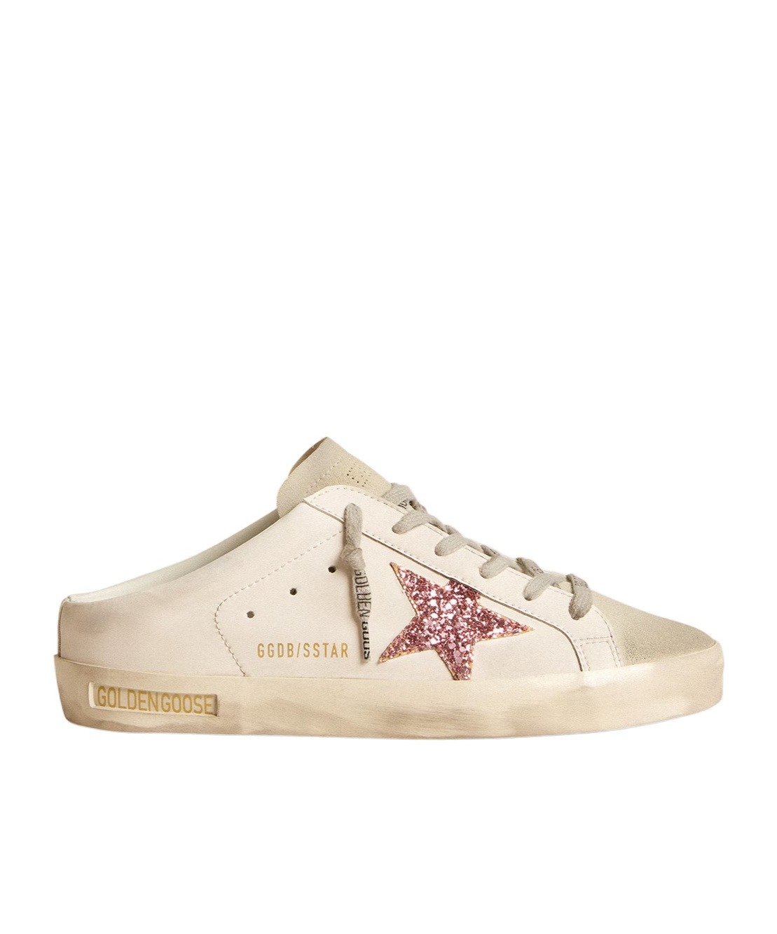 Golden Goose Super-star Sabot Sneakers In Nude