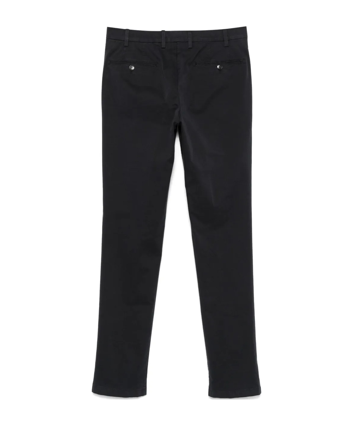 Canali Casual Pants With Belt Loops In Black