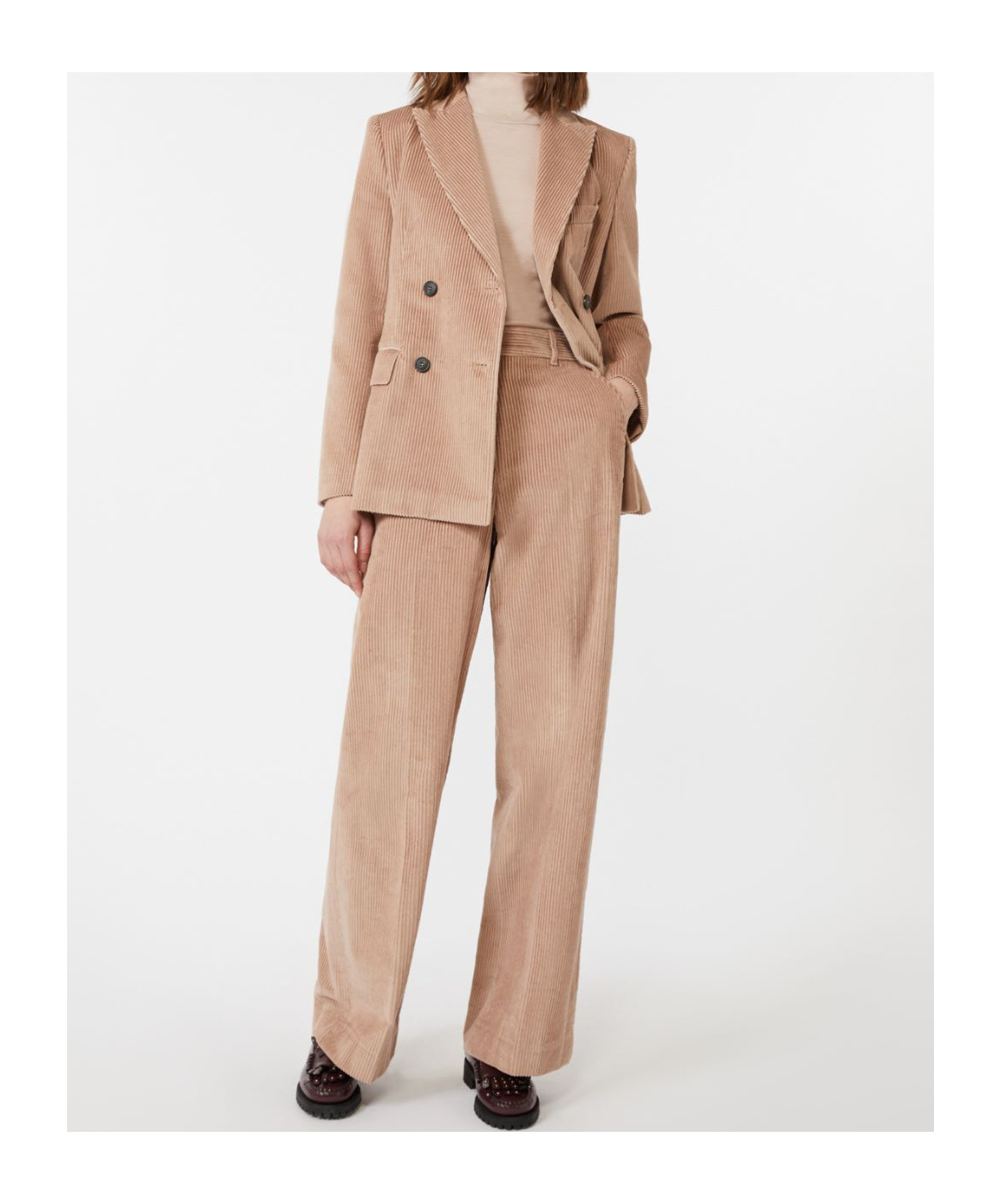 Weekend Max Mara Belt Loop Casual Pants In Brown