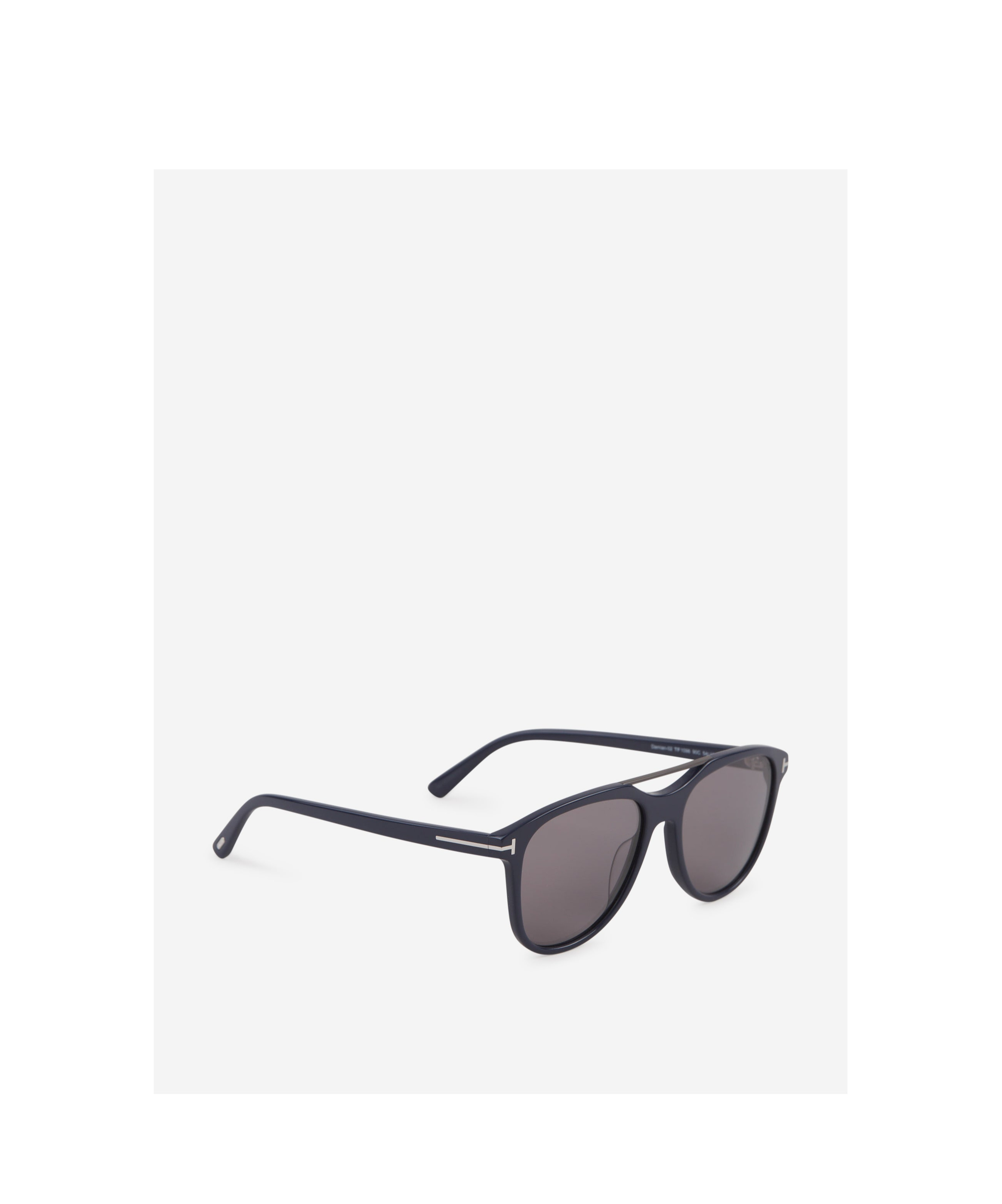 Tom Ford Eyewear Damian Pilot Frame Double Bridge Sunglasses In Gray