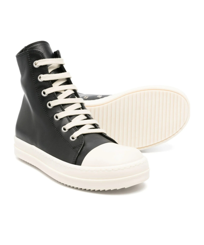 Shop Rick Owens Lace-up Sneakers In Black