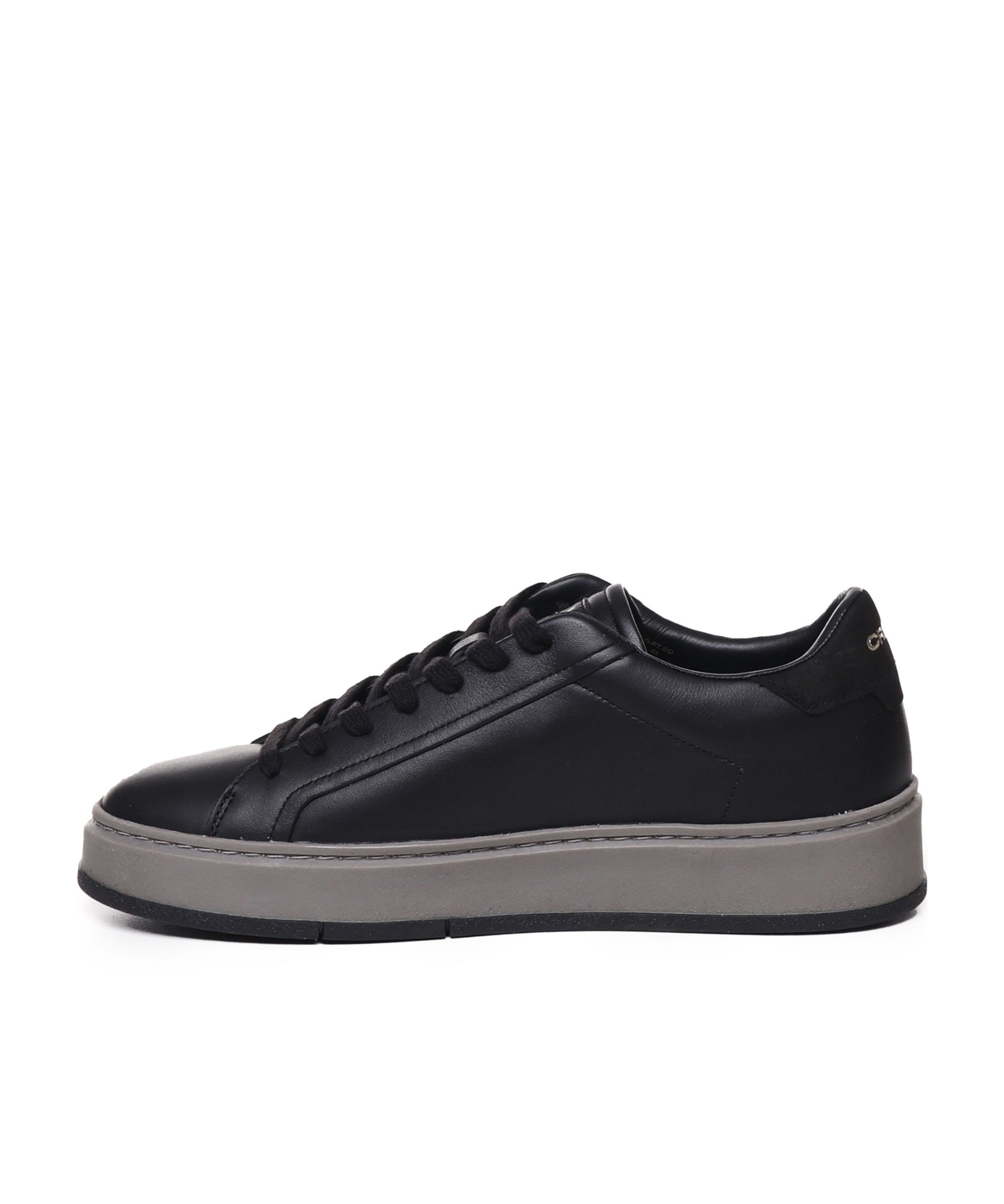 Crime London Sneakers In Leather In Black