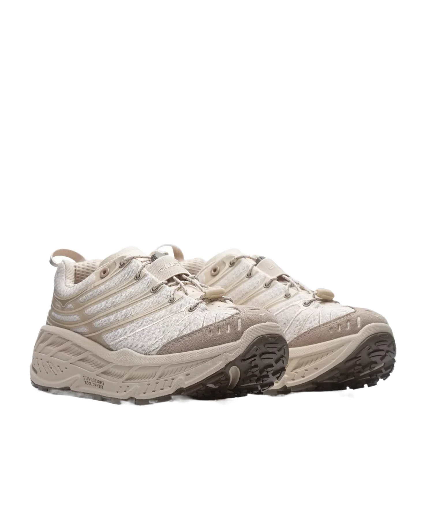 Hoka Stinson Evo Og Rubber-trimmed Mesh Trail Running Sneakers In Neutral
