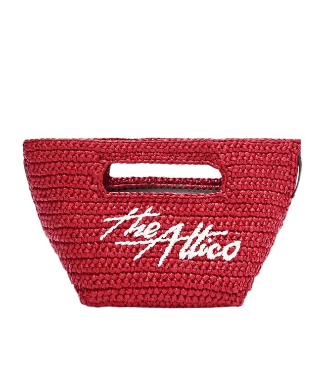 Attico Via Dei Giardini 15 Red Tote Bag In Red