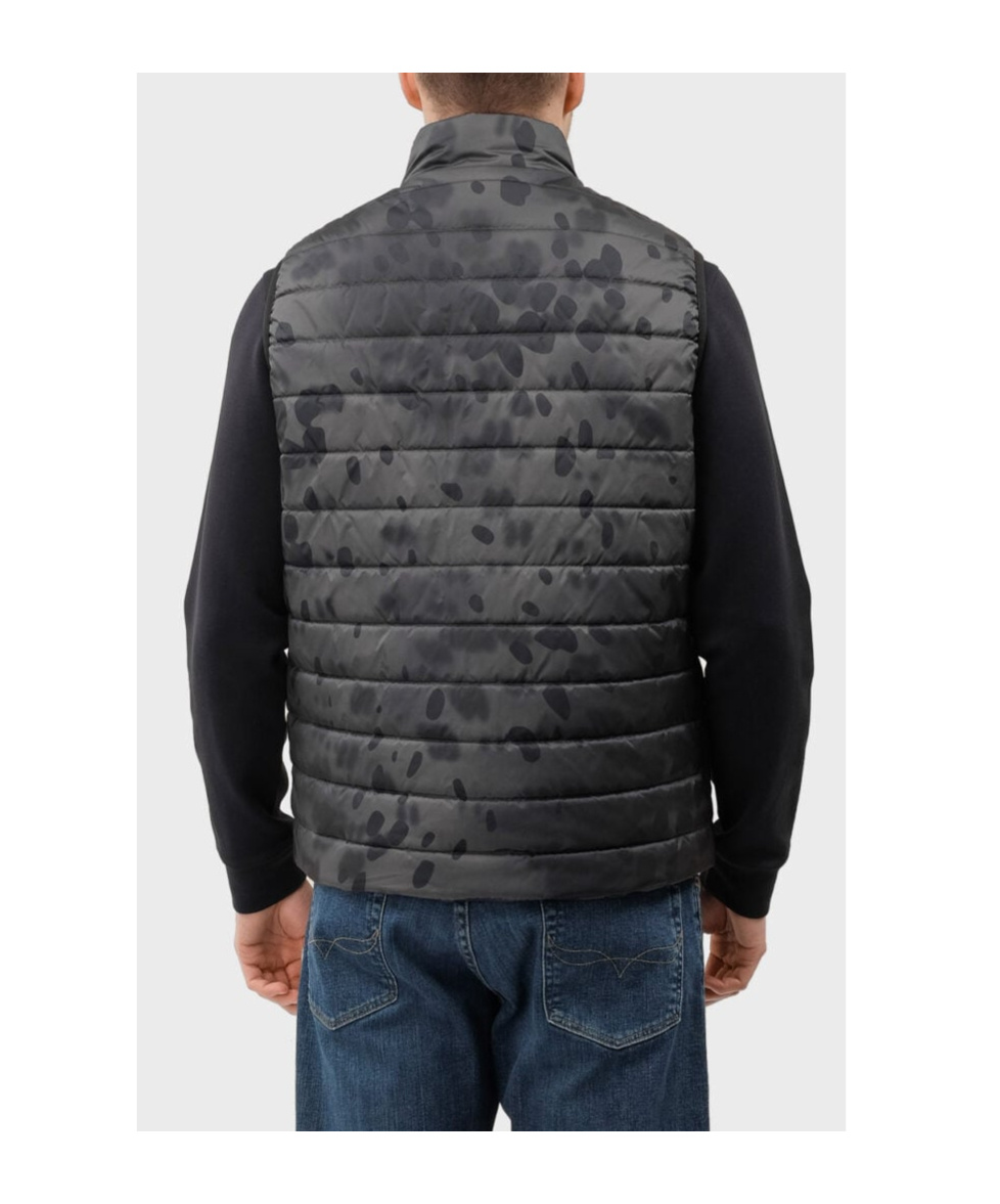 Shop Hugo Boss Hugo Quilted Puffer Vest Jacket In Black