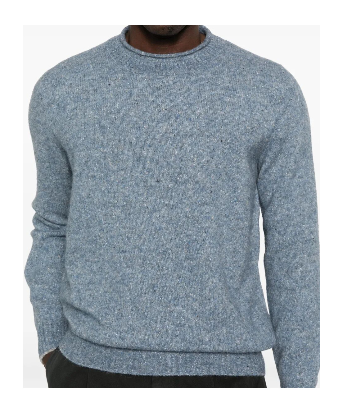Brunello Cucinelli Crew-neck Sweater In Blue