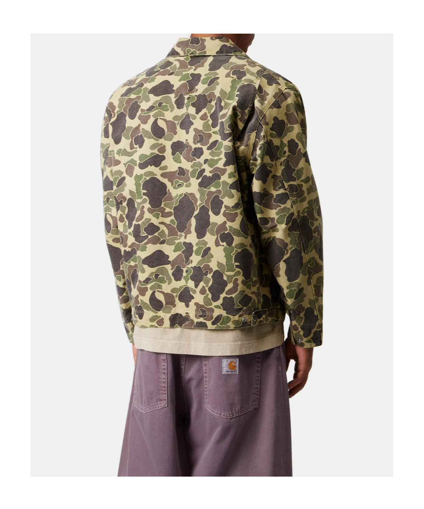 Carhartt Wip Duck Detroit Organic Cotton Jacket In Brown