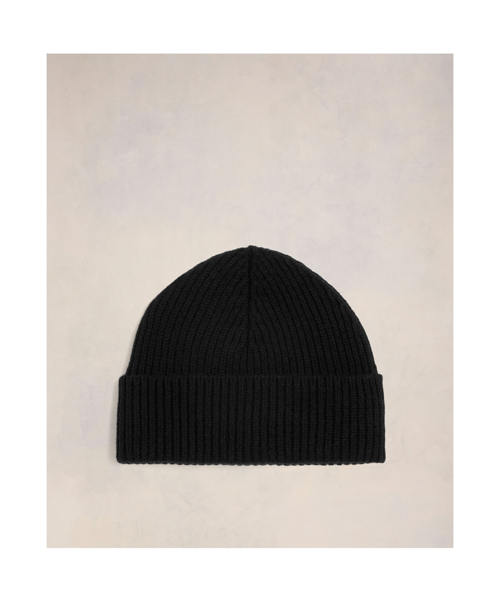 Ami Alexandre Mattiussi Ami Paris Logo Patch Knitted Beanie In Black