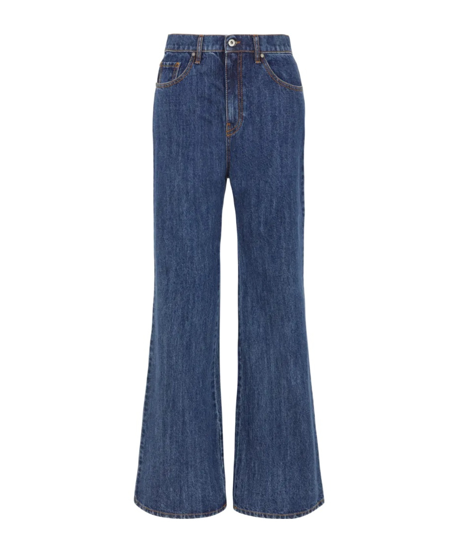 P.a.r.o.s.h Five-pocket Flared Jeans In Blue