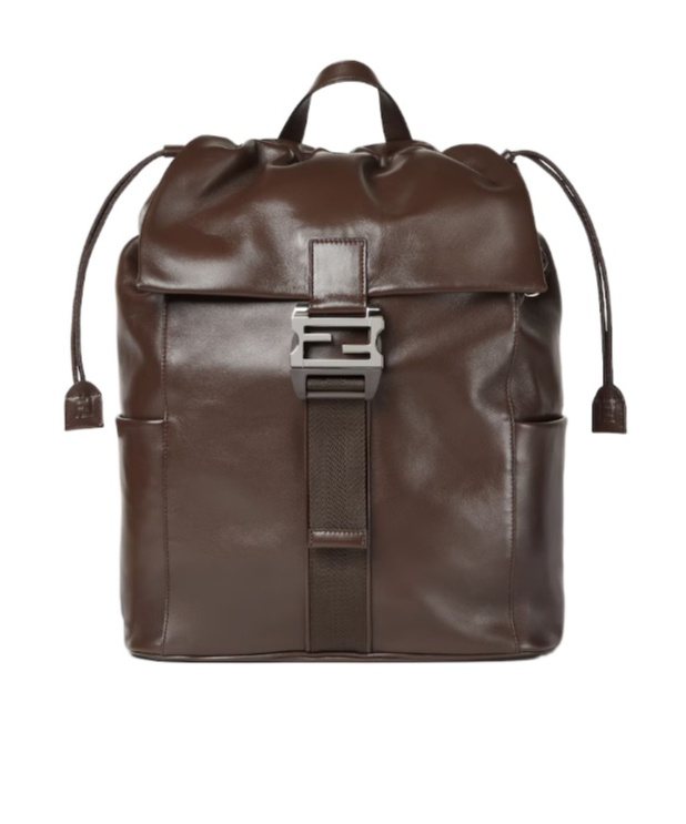Fendi Flap Backpack In Brown