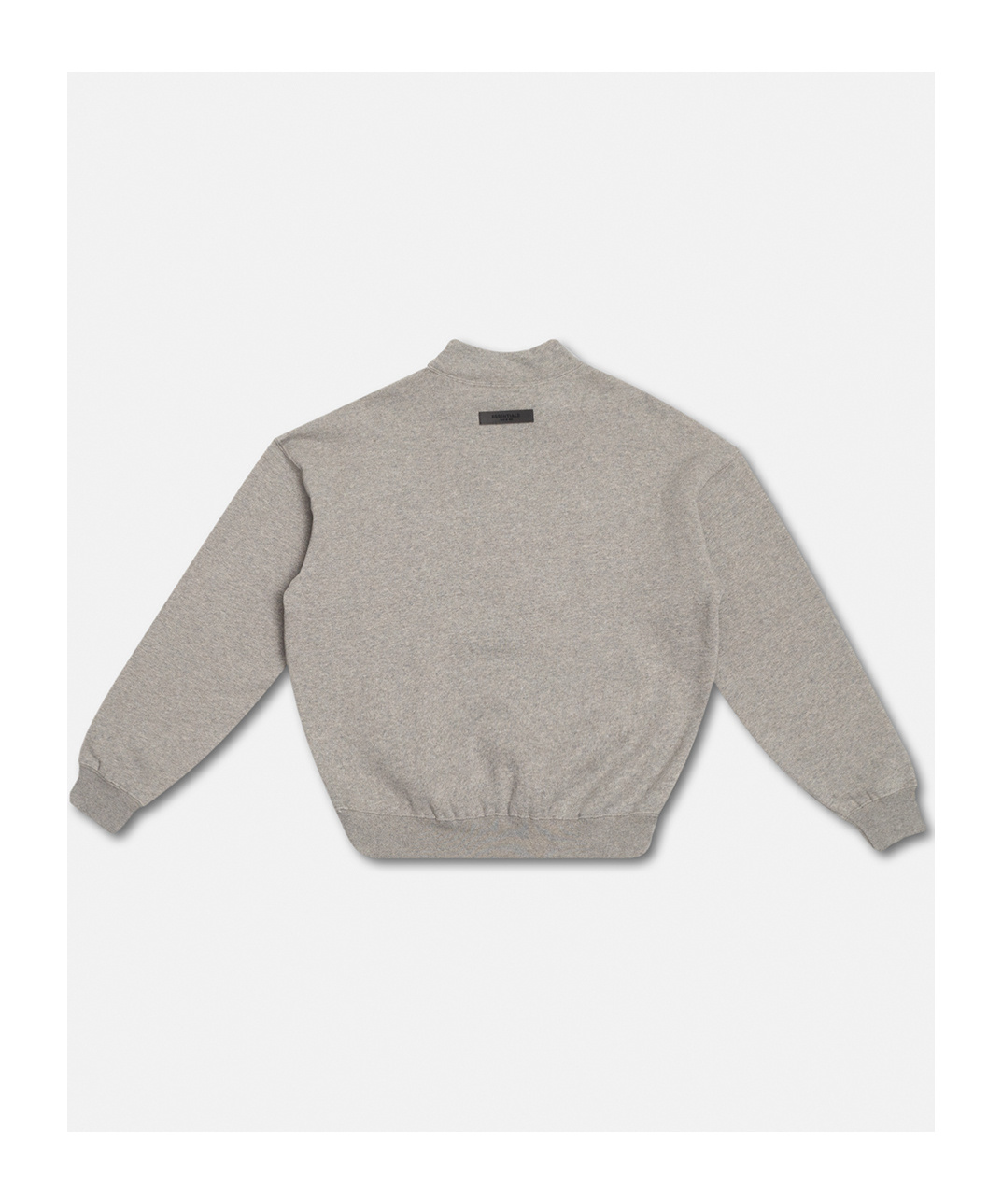 Essentials Logo-print Mock-neck Sweatshirt In Gray