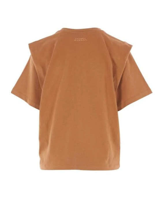 Isabel Marant Zelitos Layered Crewneck T-shirt In Brown