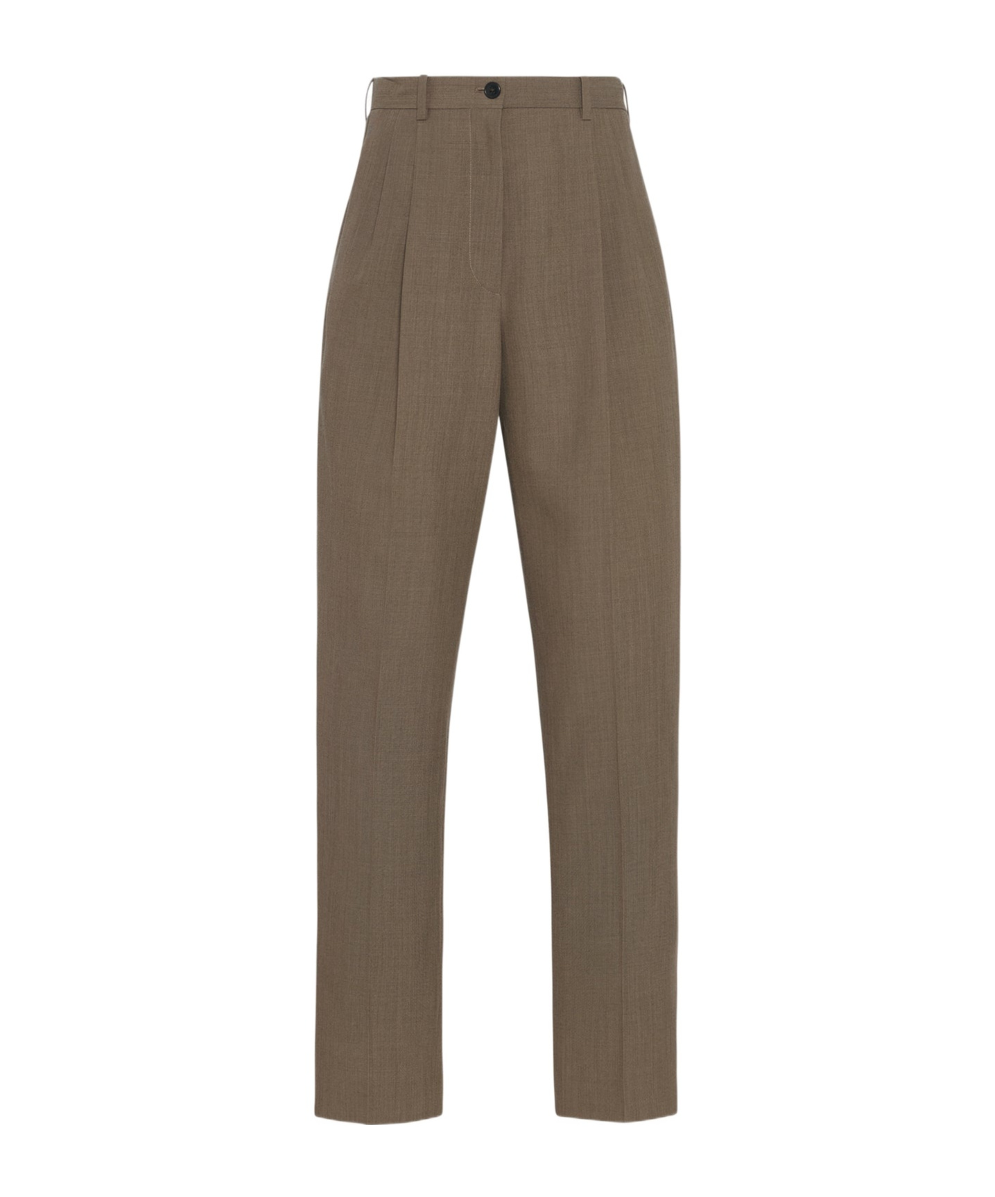 The Row Bryce Pant In Wool And Silk In Gray