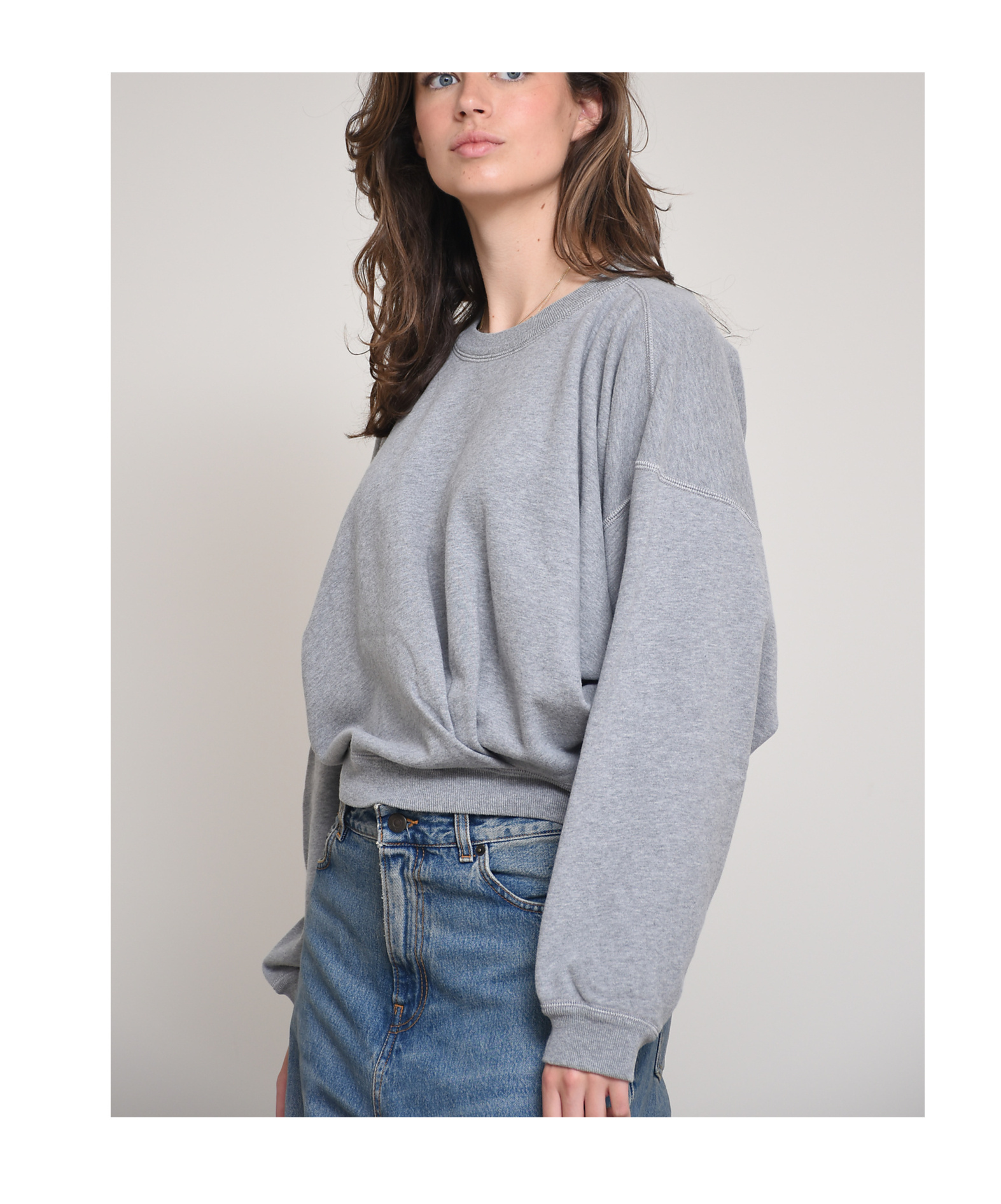Isabel Marant Étoile Paulia Sweatshirt In Gray