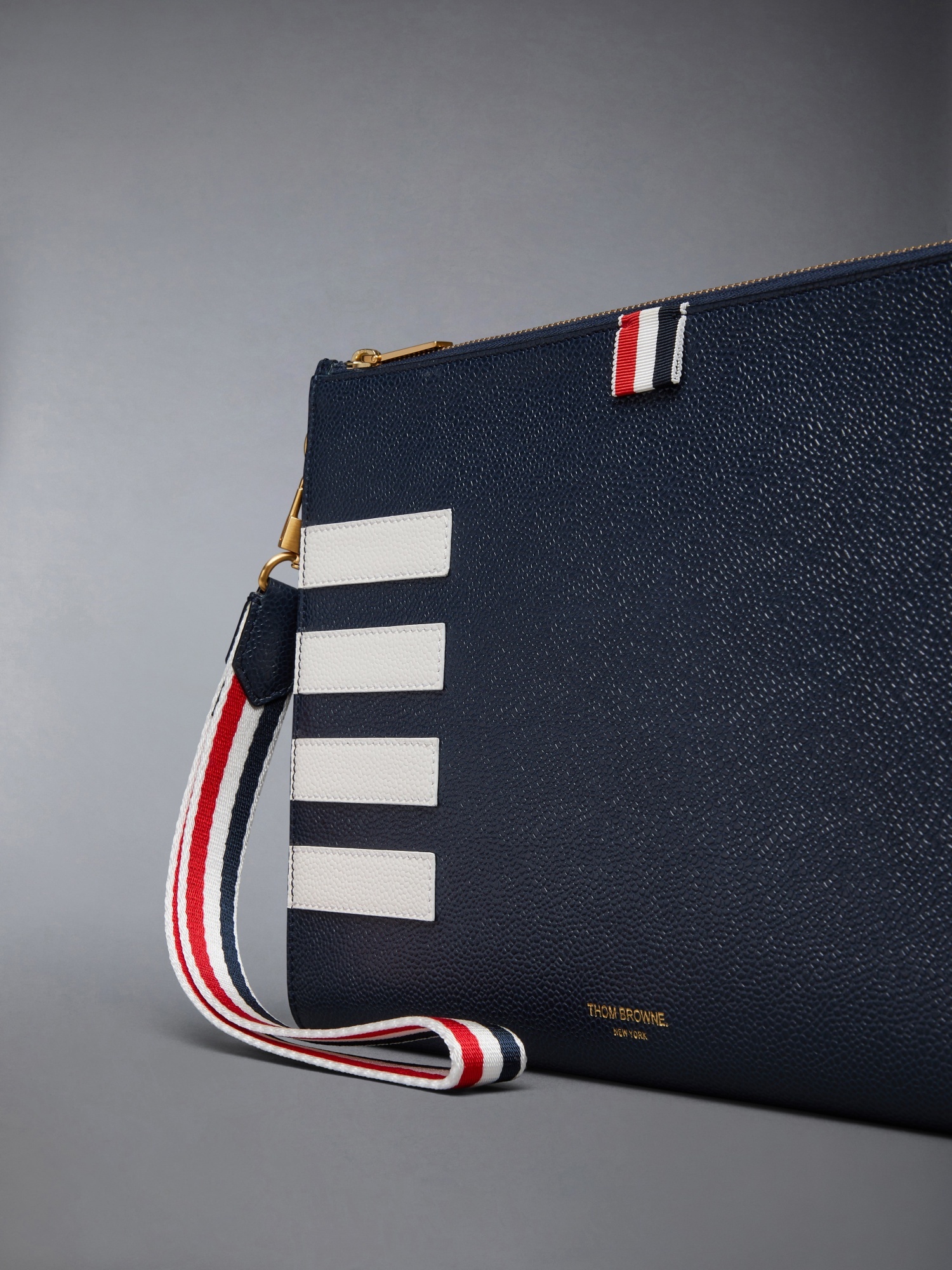Thom Browne 4-bar Wallet In Blue