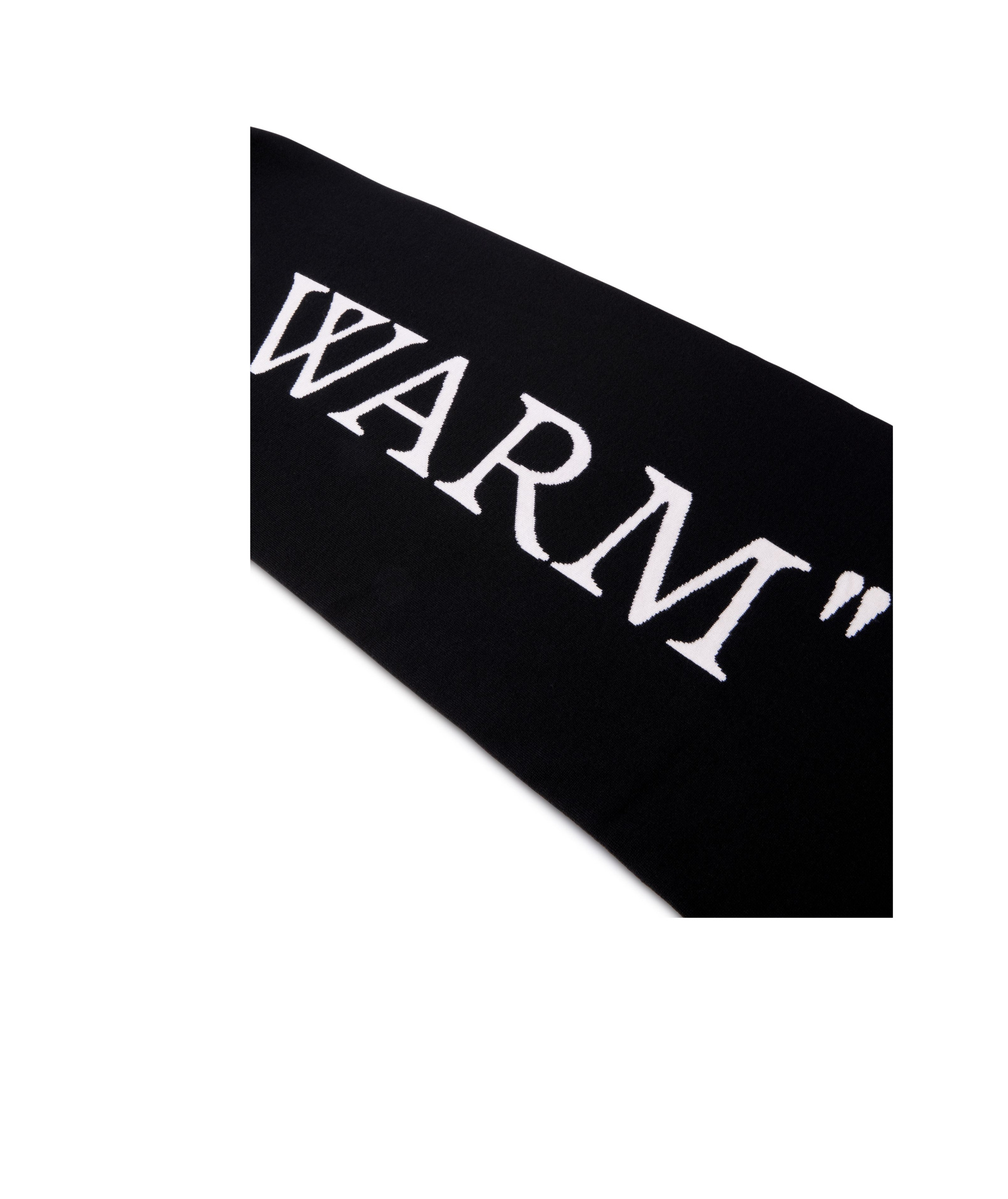 Off-white Double-sided Scarf In Black