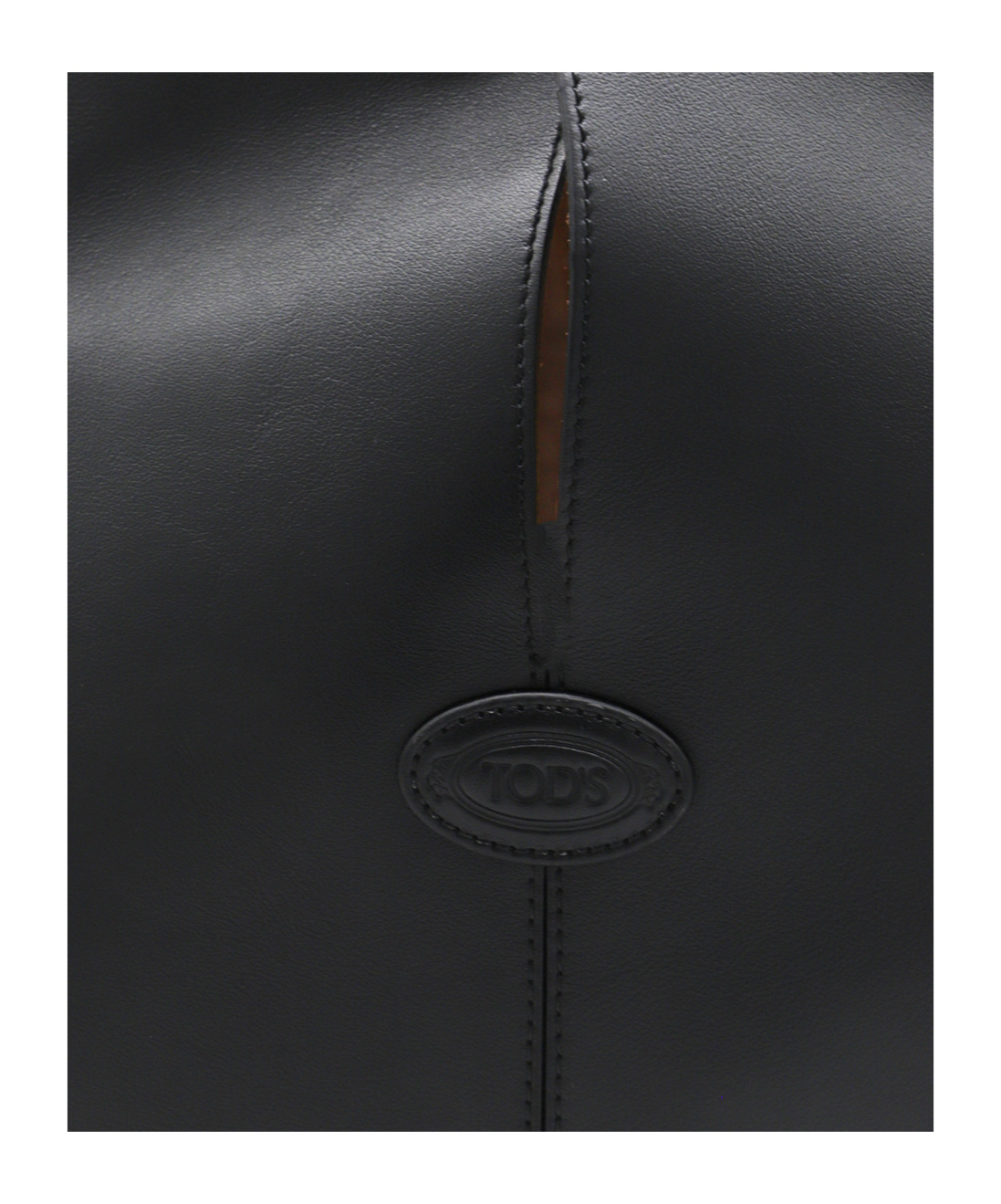 Tod's Medium Leather Tote Bag In Black