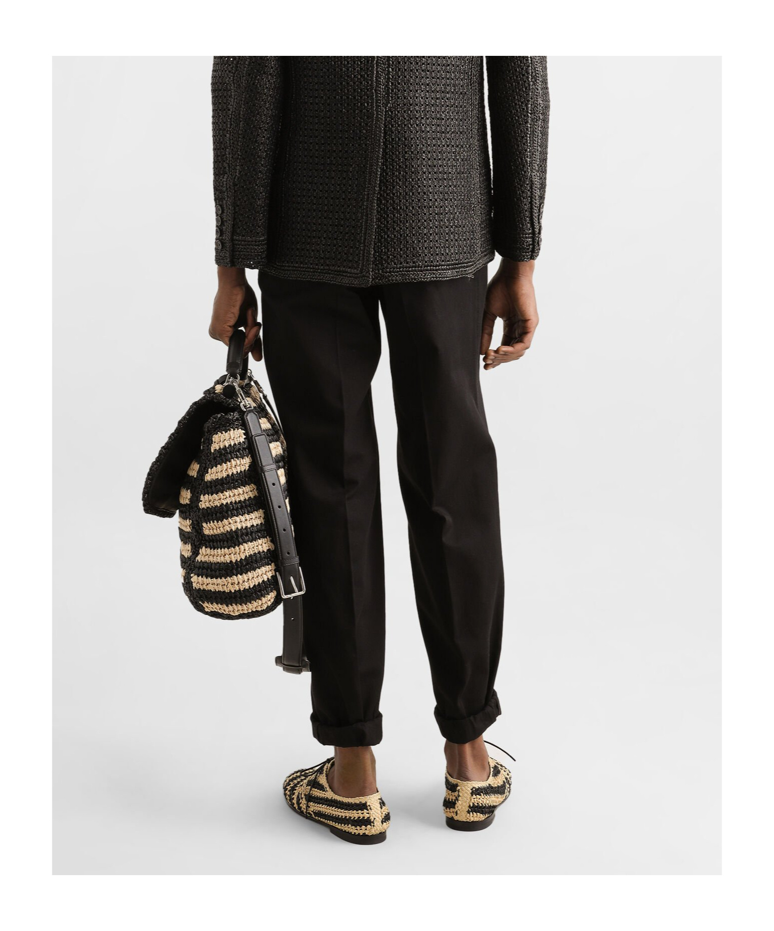 Dolce & Gabbana Cotton-gabardine Tailored Trousers - Men's - Cotton/spandex/elastane In Black