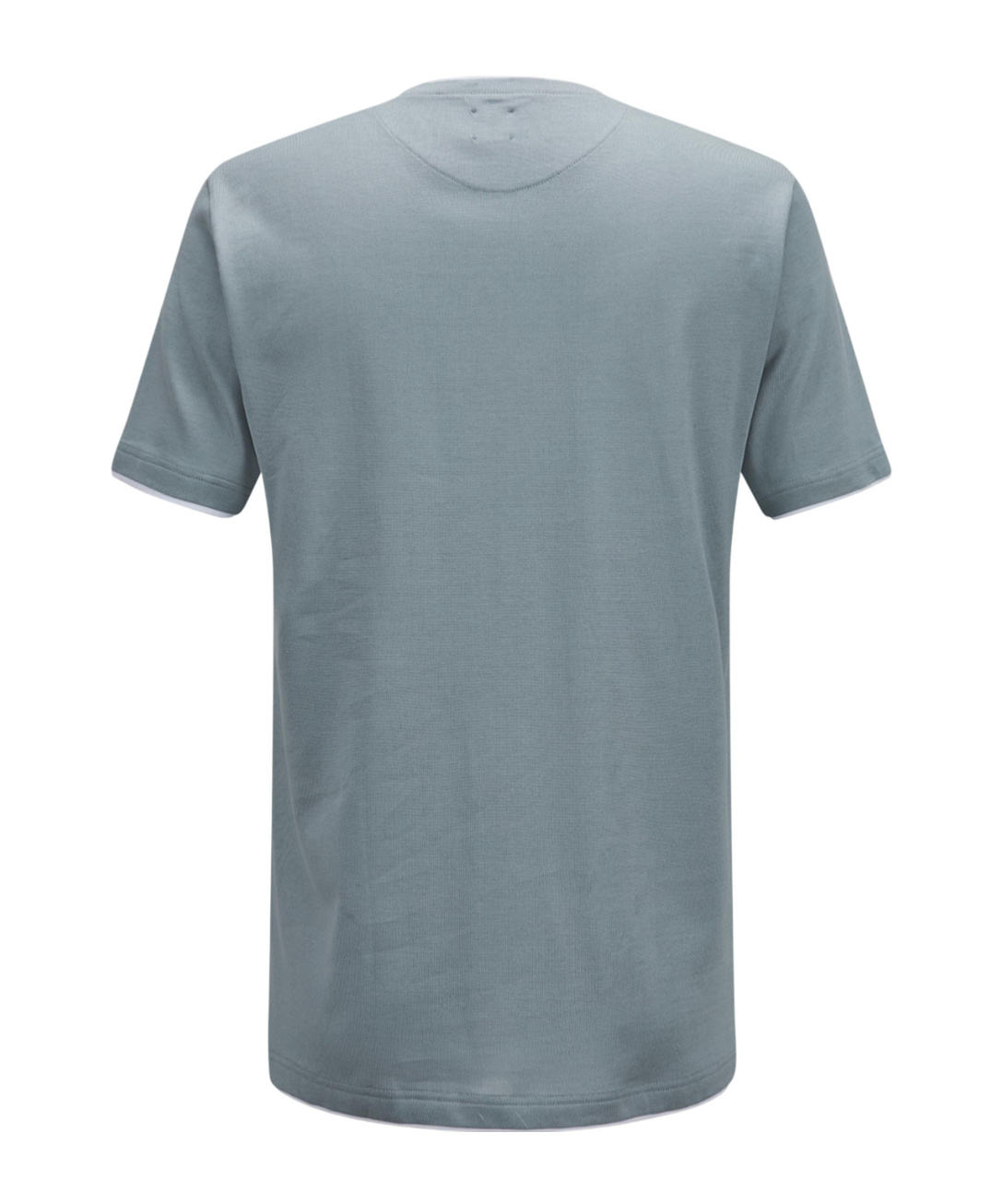 Eleventy Crew-neck Cotton T-shirt In Blue