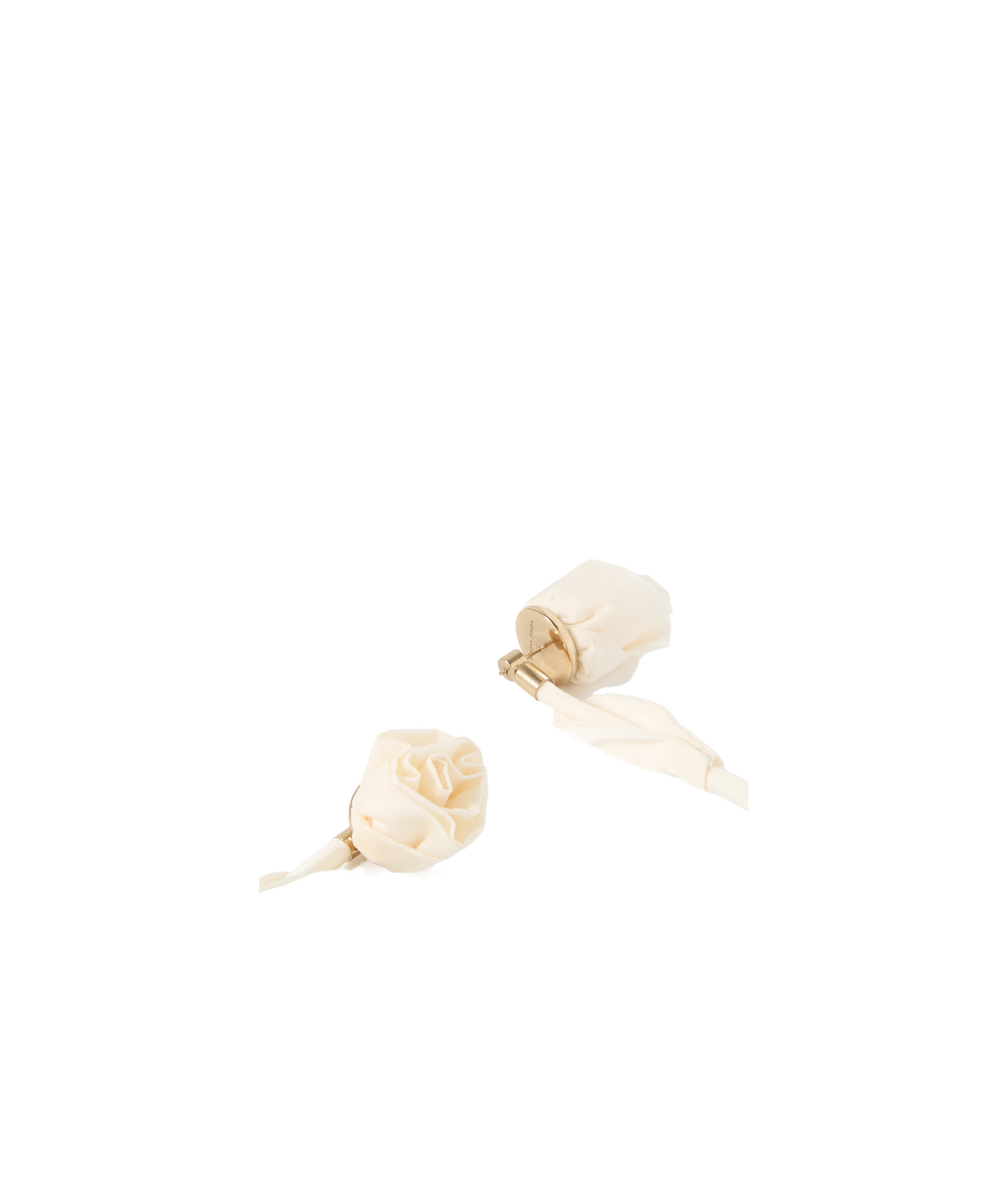 Simone Rocha Rose Earrings In White